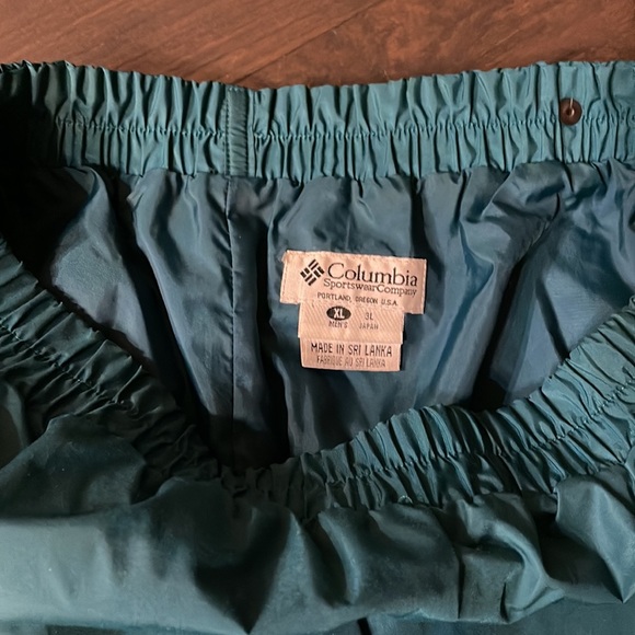 Columbia Sportswear Teal Nylon Ski Snow Pants Men's - XL - Picture 4 of 6
